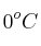 0^oC