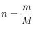 n = \frac{m}{M}