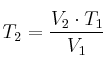 T_2 = \frac{V_2\cdot T_1}{V_1}