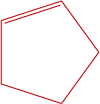 \color[RGB]{192,0,0}{\bf{\chemfig{*5(---=-)}}