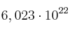 6,023\cdot 10^{22}