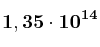 \bf 1,35\cdot 10^{14}