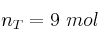 n_T = 9\ mol
