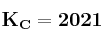 \bf K_C = 2021