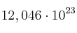 12,046\cdot 10^{23}