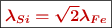 \fbox{\color[RGB]{192,0,0}{\bm{\lambda_{Si} = \sqrt{2}\lambda_{Fe}}}}
