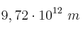 9,72\cdot 10^{12}\ m