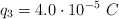 q_3 = 4.0\cdot 10^{-5}\ C