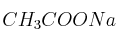 CH_3COONa