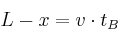 L - x = v\cdot t_B