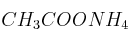 CH_3COONH_4