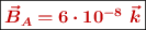 \fbox{\color[RGB]{192,0,0}{\bm{\vec {B}_A = 6\cdot 10^{-8}\ \vec k}}}