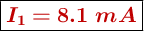 \fbox{\color[RGB]{192,0,0}{\bm{I_1 = 8.1\ mA}}}