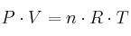 P\cdot V = n\cdot R\cdot T