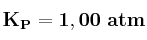 \bf K_P = 1,00\ atm