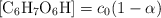 [\ce{C6H7O6H}] = c_0 (1 - \alpha)