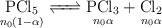 \underset{n_0(1-\alpha)}{\ce{PCl5}} \ce{<=>} \underset{n_0\alpha}{\ce{PCl3}} + \underset{n_0\alpha}{\ce{Cl2}}