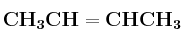 \bf CH_3CH=CHCH_3