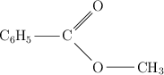 \chemfig{C_6H_5-C(=[1]O)-[7]O-CH_3}