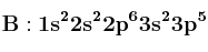 \bf B: 1s^22s^22p^63s^23p^5