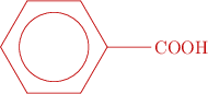 \color[RGB]{192,0,0}{\bf \chemfig{[:-30]**6(---(-COOH)---)}}}