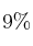 9\%