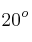 20^o