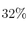 32\%