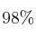 98\%
