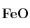 \bf FeO