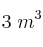 3\ m^3