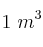 1\ m^3