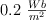 0.2\ \textstyle{Wb\over m^2}
