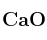 \bf CaO