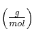 \left(\textstyle{g\over{mol}}\right)