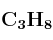 \bf C_3H_8
