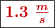 \fbox{\color[RGB]{192,0,0}{\bm{1.3\ \textstyle{m\over s}}}}