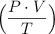 \Big(\frac{P\cdot V}{T}\Big)