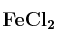 \bf FeCl_2