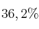 36,2\%