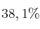 38,1\%