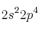 2s^22p^4