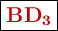 \fbox{\color[RGB]{192,0,0}{\textbf{\ce{BD3}}}}