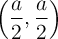 \left(\frac{a}{2} , \frac{a}{2}\right)
