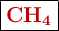 \fbox{\color[RGB]{192,0,0}{\textbf{\ce{CH4}}}}