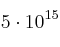 5\cdot 10^{15}