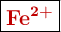 \fbox{\color[RGB]{192,0,0}{\textbf{\ce{Fe^{2+}}}}}