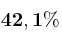 \bf 42,1\%