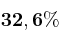 \bf 32,6\%