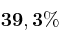 \bf 39,3\%